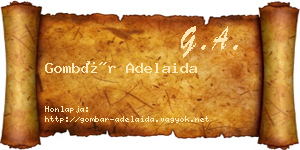 Gombár Adelaida névjegykártya